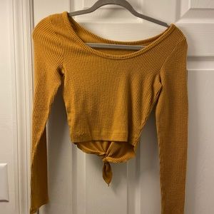 Forever 21 Crop Top in Mustard